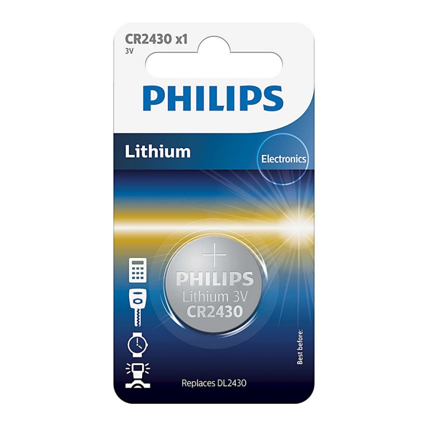 Philips CR2430/00B - Bateria litowa guzikowa CR2430 MINICELLS 3V 300mAh