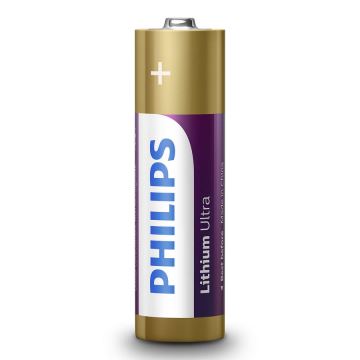 Philips FR6LB4A/10 - 4 szt. Bateria litowa AA LITHIUM ULTRA 1,5V