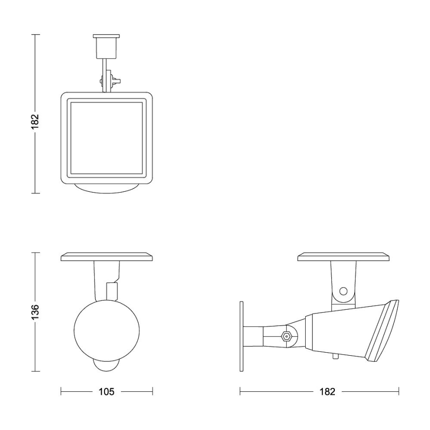 Philips - LED Kinkiet solarny JIVIX LED/1,4W/3,7V IP44