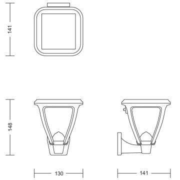 Philips - LED Kinkiet solarny VAPORA LED/1,5W/3,7V IP44