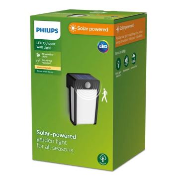Philips - LED Kinkiet solarny z czujnikiem SHROUD LED/2,3W/3,7V IP44