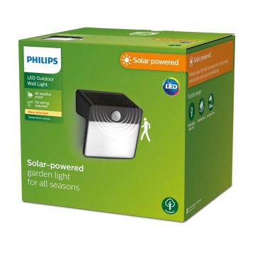 Philips - LED Kinkiet solarny z czujnikiem YARIXA LED/2,2W/3,7V IP44