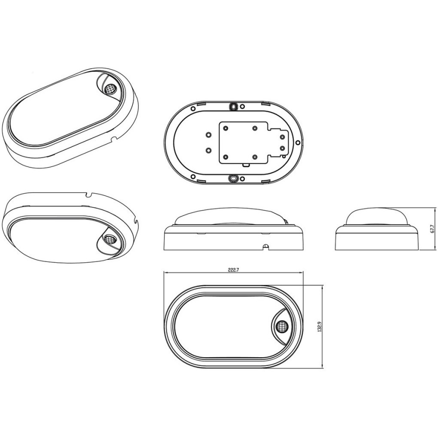 Philips - LED Kinkiet z czujnikiem PROJECTLINE LED/15W/230V IP54