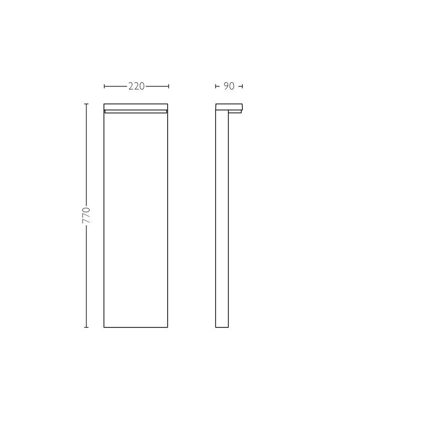 Philips - LED Lampa zewnętrzna BUSTAN LED/3,8W/230V 77 cm IP44