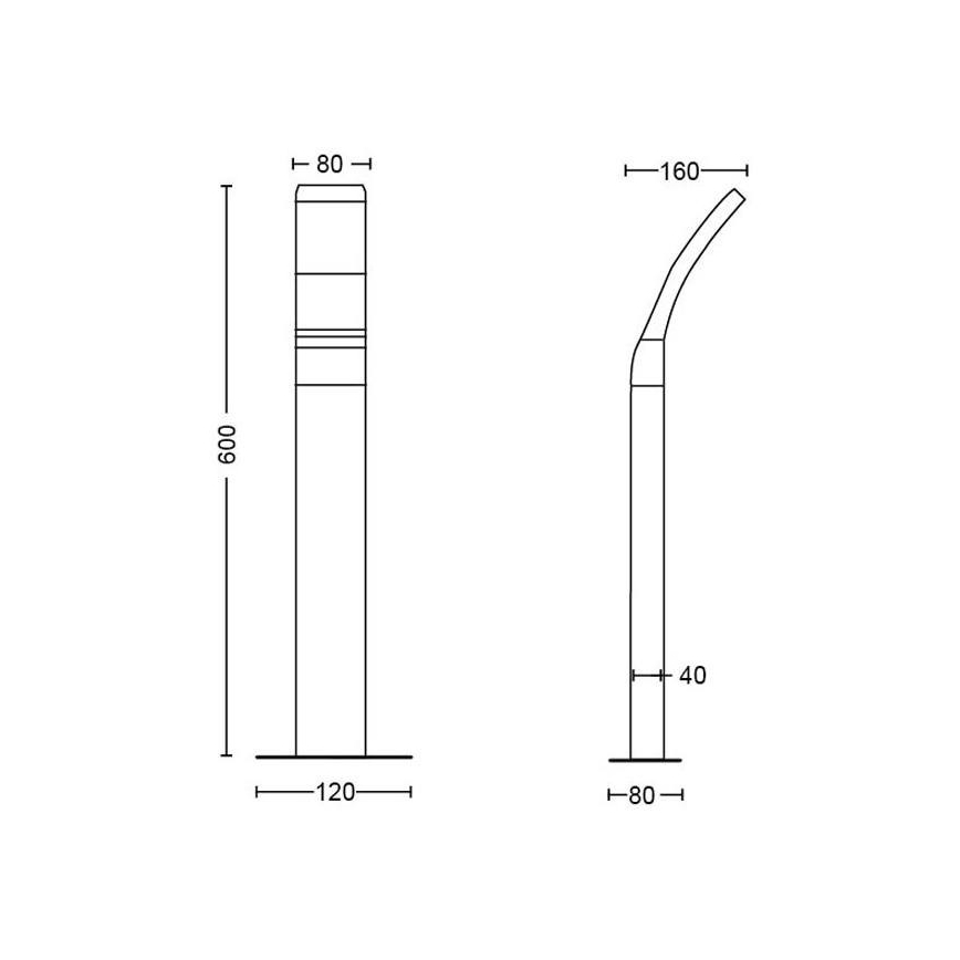 Philips - LED Lampa zewnętrzna LED/12W/230V 4000K 60 cm IP44