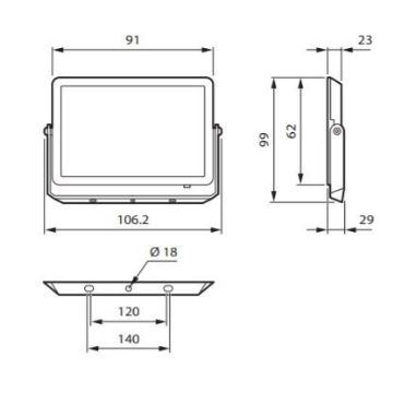 Philips - LED Naświetlacz DECOFLOOD LED/10W/230V IP65