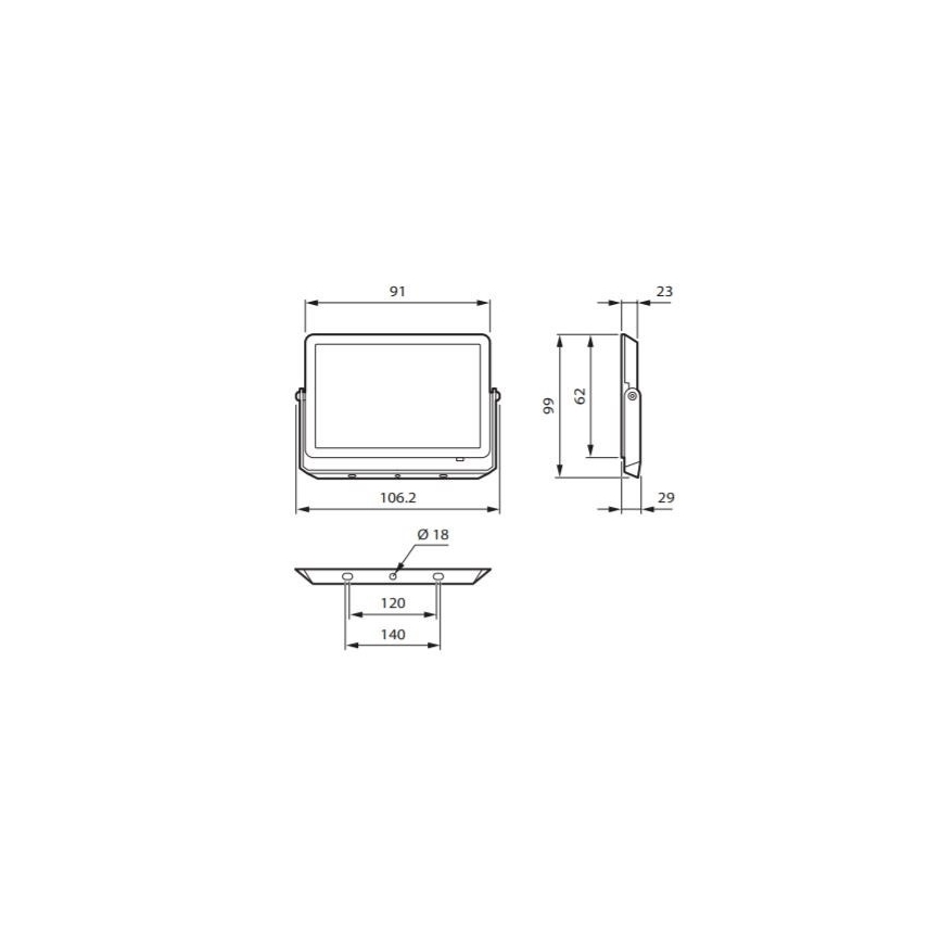 Philips - LED Naświetlacz DECOFLOOD LED/10W/230V IP65