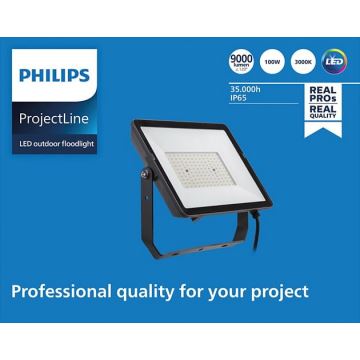 Philips - LED Naświetlacz zewnętrzny PROJECTLINE LED/100W/230V IP65 3000K