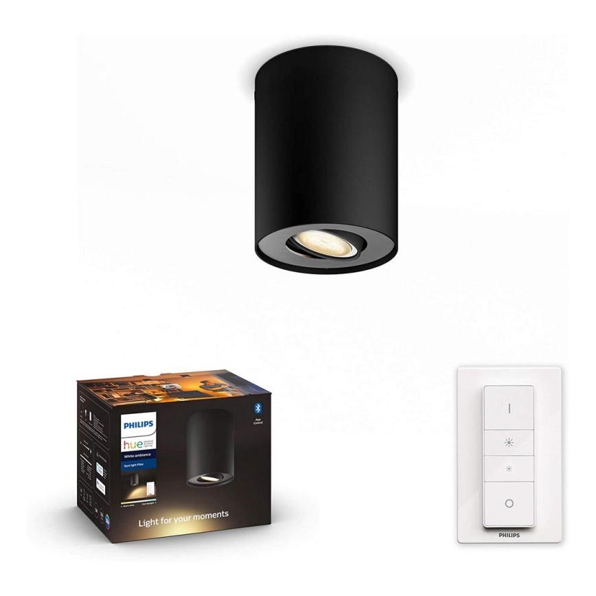 Philips - LED Oświetlenie punktowe ściemnialne Hue PILLAR 1xGU10/5W/230V + pilot zdalnego sterowania