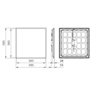 Philips - LED Panel wpuszczany LED/34W/230V 4000K UGR&lt;22 IP40