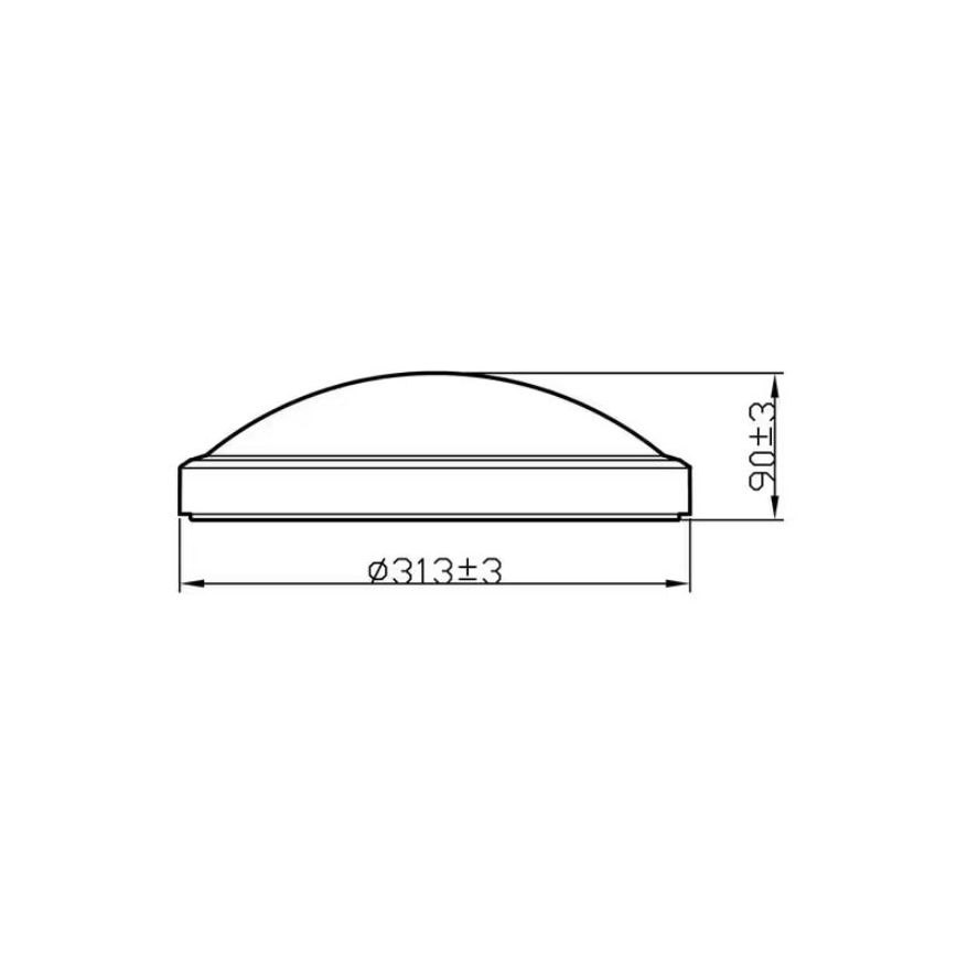 Philips - LED Plafon łazienkowy LED/17W/230V 2700K IP44