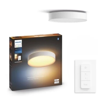 Philips - LED Plafon ściemnialny Hue LED/33,5W/230V 2200-6500K śr. 425 mm biały + pilot zdalnego sterowania