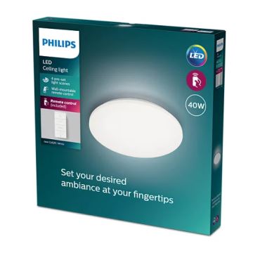 Philips - LED Plafon ściemnialny LED/40W/230V 2700-6500K + pilot zdalnego sterowania