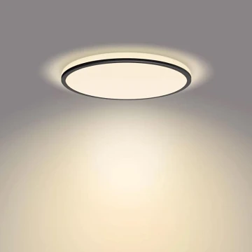 Philips - LED Plafon ściemnialny SCENE SWITCH LED/18W/230V śr. 30 cm 2700K czarne