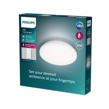 Philips - LED Plafon ściemnialny LED/24W/230V 2700-6500K + pilot zdalnego sterowania