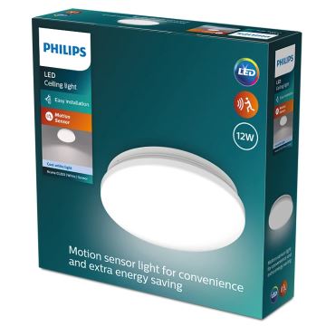 Philips - LED Plafon z czujnikiem ACUNA LED/12W/230V 4000K
