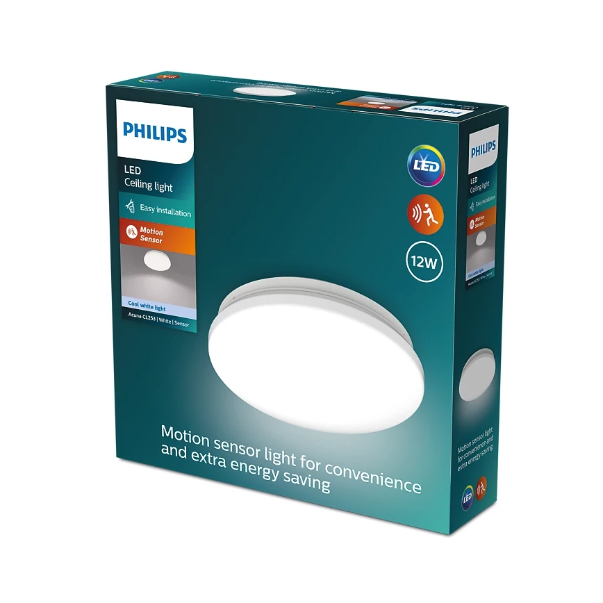 Philips - LED Plafon z czujnikiem ACUNA LED/12W/230V 4000K