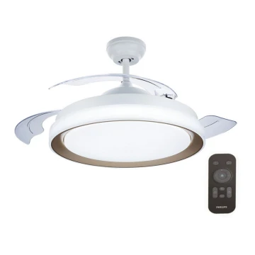 Philips-LED Plafon z wentylatorem LED/35W/230V 5500/4000/2700K + pilot zdalnego sterowania złoty