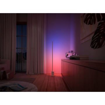 Philips - LED RGBW Lampa podłogowa ściemnialna Hue SIGNE LED/29W/230V 2000-6500K biała