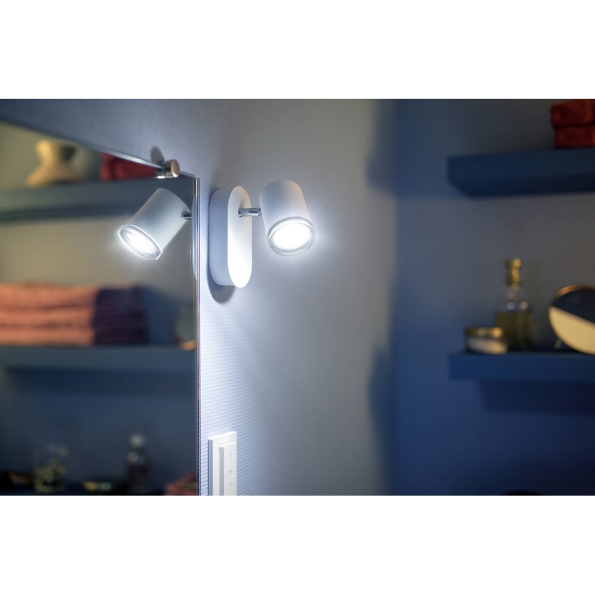 Philips - LED Ściemnialne oświetlenie łazienkowe Hue ADORE 1xGU10/5W/230V IP44 + ZS