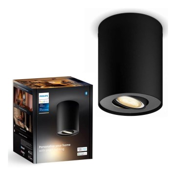 Philips - LED Ściemnialne oświetlenie punktowe Hue PILLAR 1xGU10/4,2W/230V 2200-6500K czarne