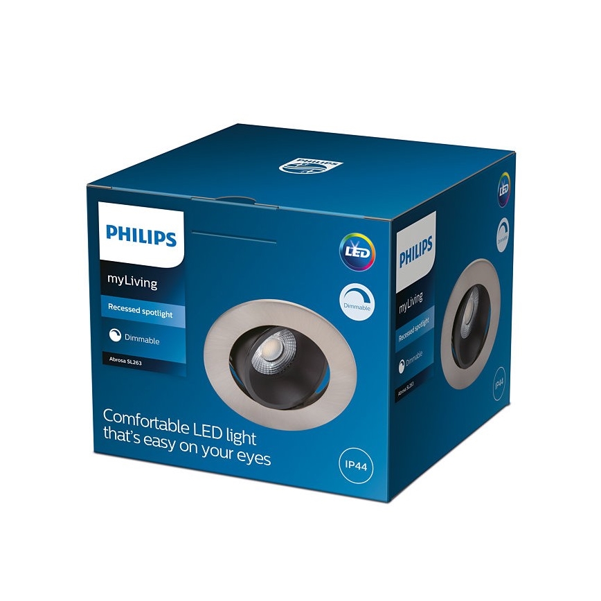Philips - LED Ściemniane oświetlenie łazienkowa ABROSA 1xLED/9W/230V IP44