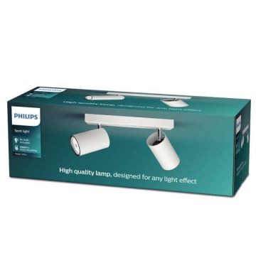 Philips - Oświetlenie punktowe KOSIPO 2xGU10/5,5W/230V biały