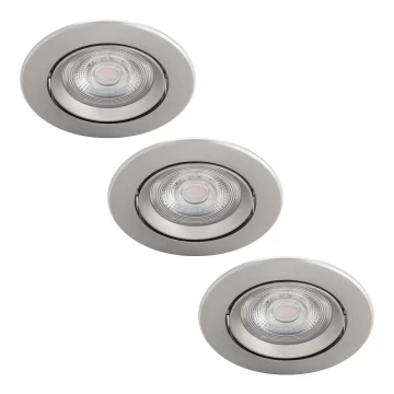 Philips - ZESTAW 3x LED Oprawa wpuszczana LED/4,5W/230V 2700K