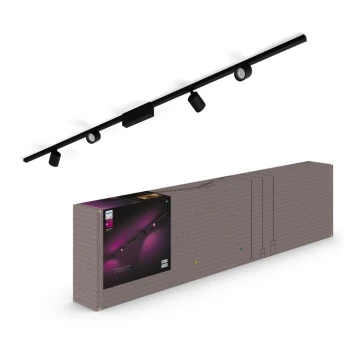Philips  - ZESTAW 4xLED RGB Punktowe oświetlenie ściemnialne do systemu szynowego Hue PERIFO LED/20,8W/230V 2000-6500K