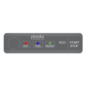 Planika - BIO kominek z pilotem 126,2x40 cm 3,5kW/230V czarny