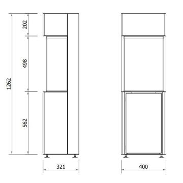 Planika - BIO kominek z pilotem 126,2x40 cm 3,5kW/230V czarny