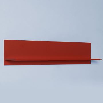 Półka ścienna 25x120 cm czerwona