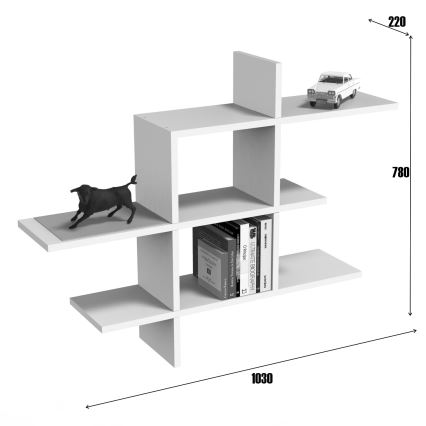 Półka ścienna PELO 78x103 cm wenge