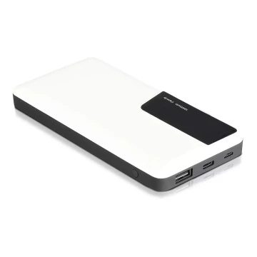 Power Bank z wyświetlaczem 10000mAh/3,7V biały