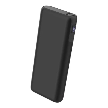 Power Bank z wyświetlaczem LED Power Delivery 20000 mAh/65W/3,7V czarny