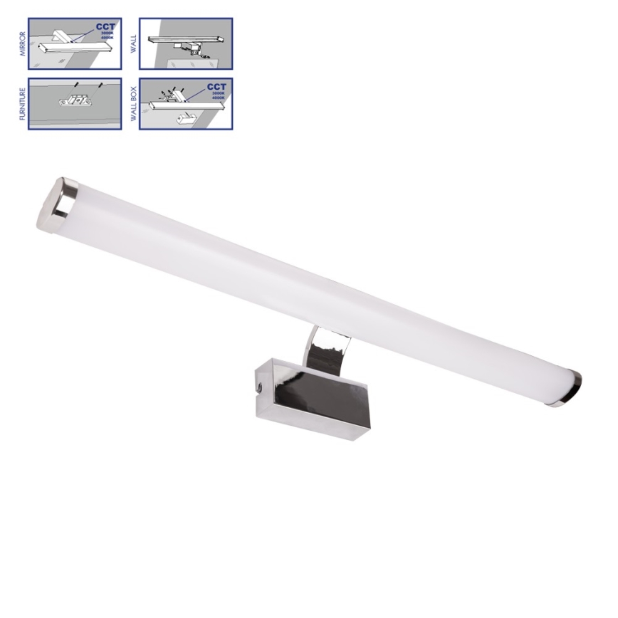 Prezent 70225 - Ściemniane oświetlenie lustra łazienkowego LED SOLANA LED/12W/230V IP44 3000/4000K 60 cm