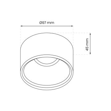 Punktowa lampa wpuszczana BALI 1xGU5,3/MR16/25W/12V okrągły biały