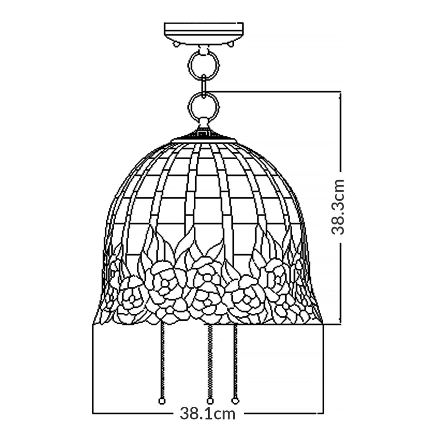 Quoizel - Żyrandol na łańcuchu ROSECLIFFE 3xE27/100W/230V