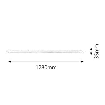 Rabalux - Kuchenne oświetlenie podszafkowe 1xG13/36W/230V 128 cm