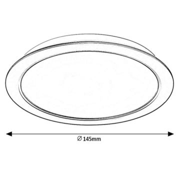 Rabalux - LED Oprawa wpuszczana LED/12W/230V śr. 14,5 cm