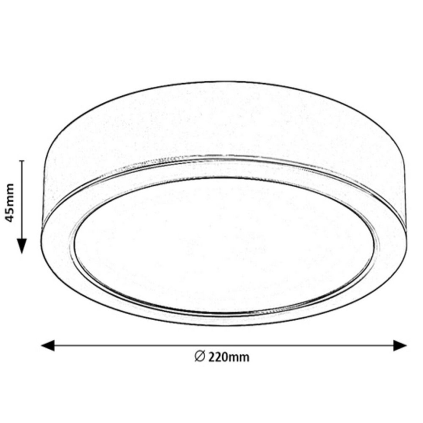 Rabalux - LED Plafon LED/24W/230Vpr. 22 cm