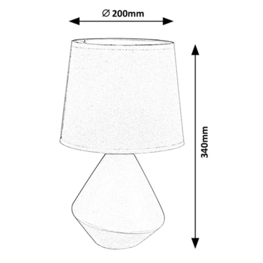 Rabalux - Lampa stołowa 1xE14/40W/230V szara