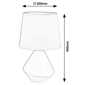 Rabalux - Lampa stołowa 1xE14/40W/230V brązowa