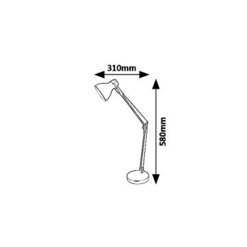 Rabalux 6408 - Lampa stołowa CARTER 1xE14/11W/230V