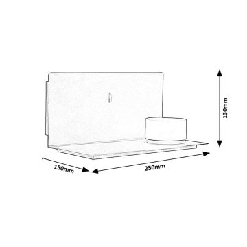 Rabalux - LED Kinkiet z półeczką i USB portem LED/6W/230V 3000K