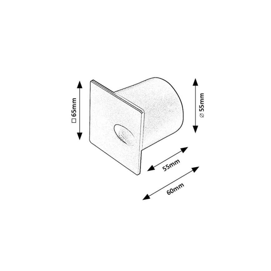 Rabalux - LED Oświetlenie schodowe zewnętrzne LED/3W/230V IP54 3000K biały