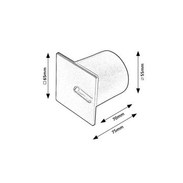 Rabalux - LED Oświetlenie schodowe LED/3W/230V 3000K czarny