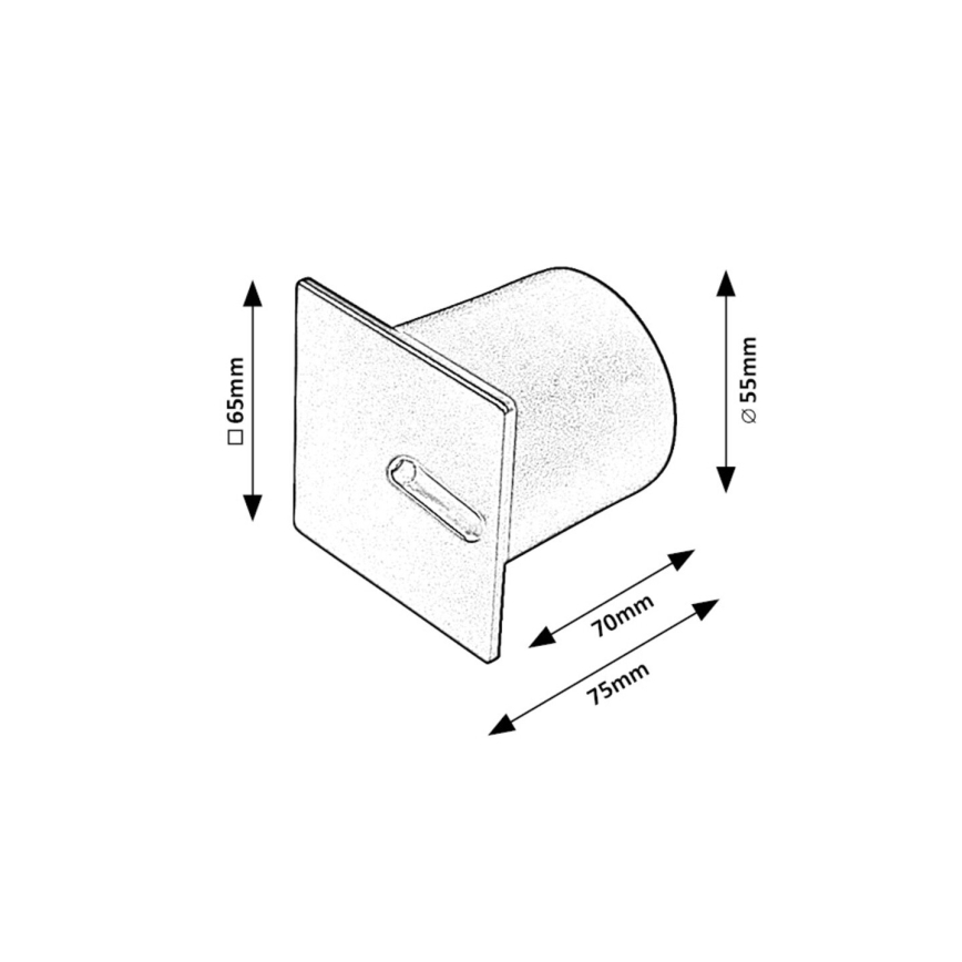 Rabalux - LED Oświetlenie schodowe LED/3W/230V 3000K czarny