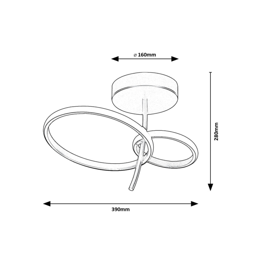 Rabalux - LED Żyrandol LED/24W/230V