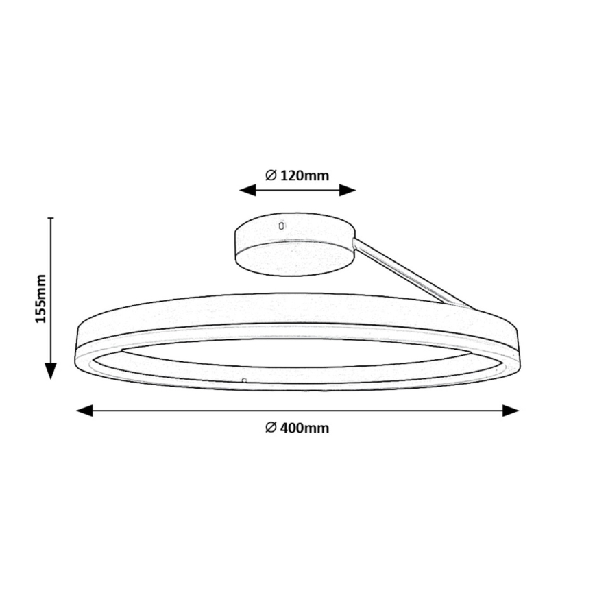 Rabalux - LED Plafon LED/24W/230V 3000/4000/6500K